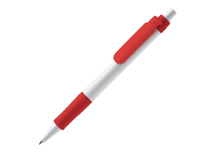 Stylo bille publicitaire biodégradable - Vegetal Pen Blanc / Rouge